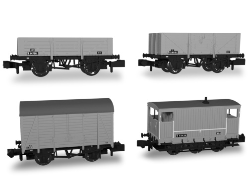 Rapido 942013 BR Livery N Gauge Wagon Pack No: 1